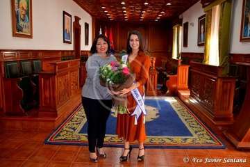 Recepción oficial a Nauzet Afonso y a Daida López (Foto TA)